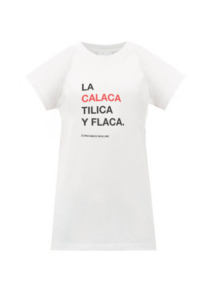 La calaca tilica y flaca ZⓈONAMACO T-shirt for women