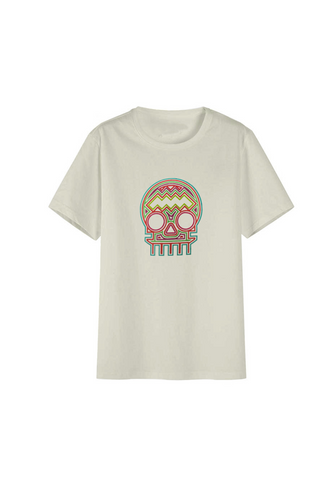 ZⓈONAMACO colorful skull unisex t-shirt